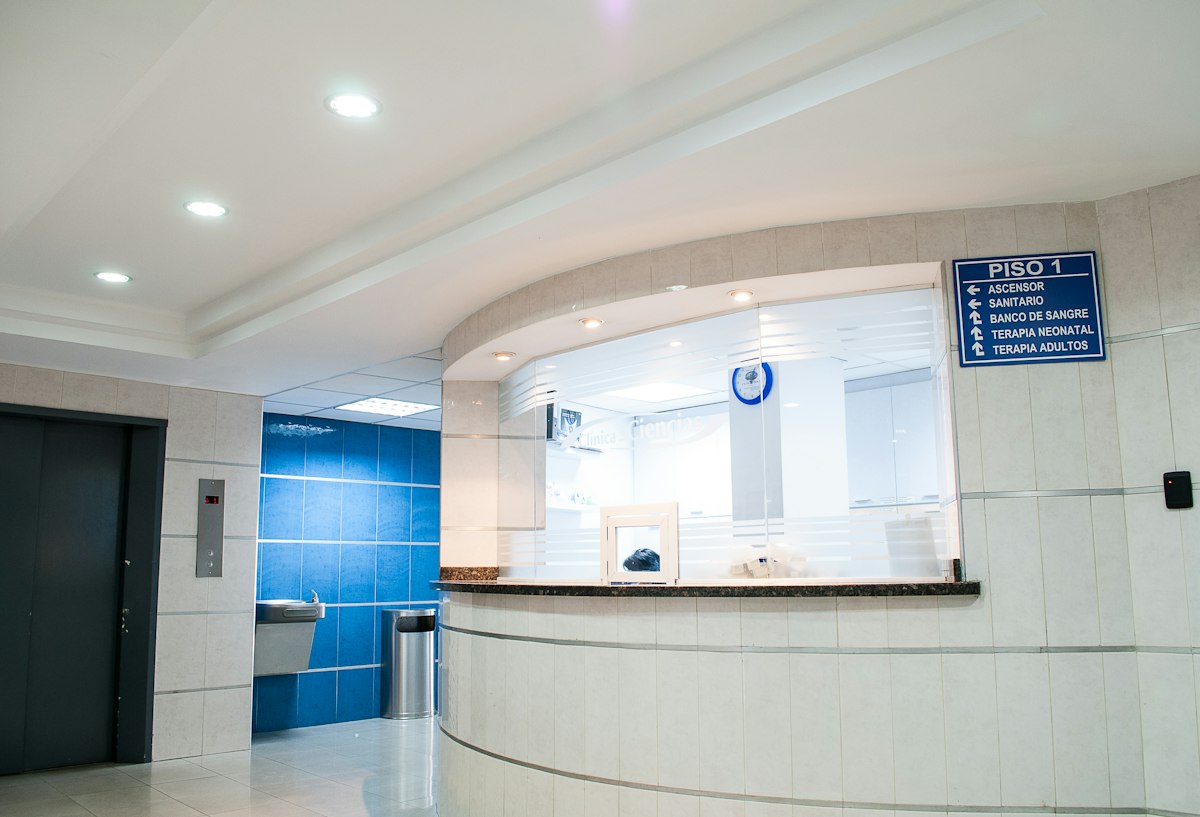 Quiet hospital corridor prepared for outpatient visits